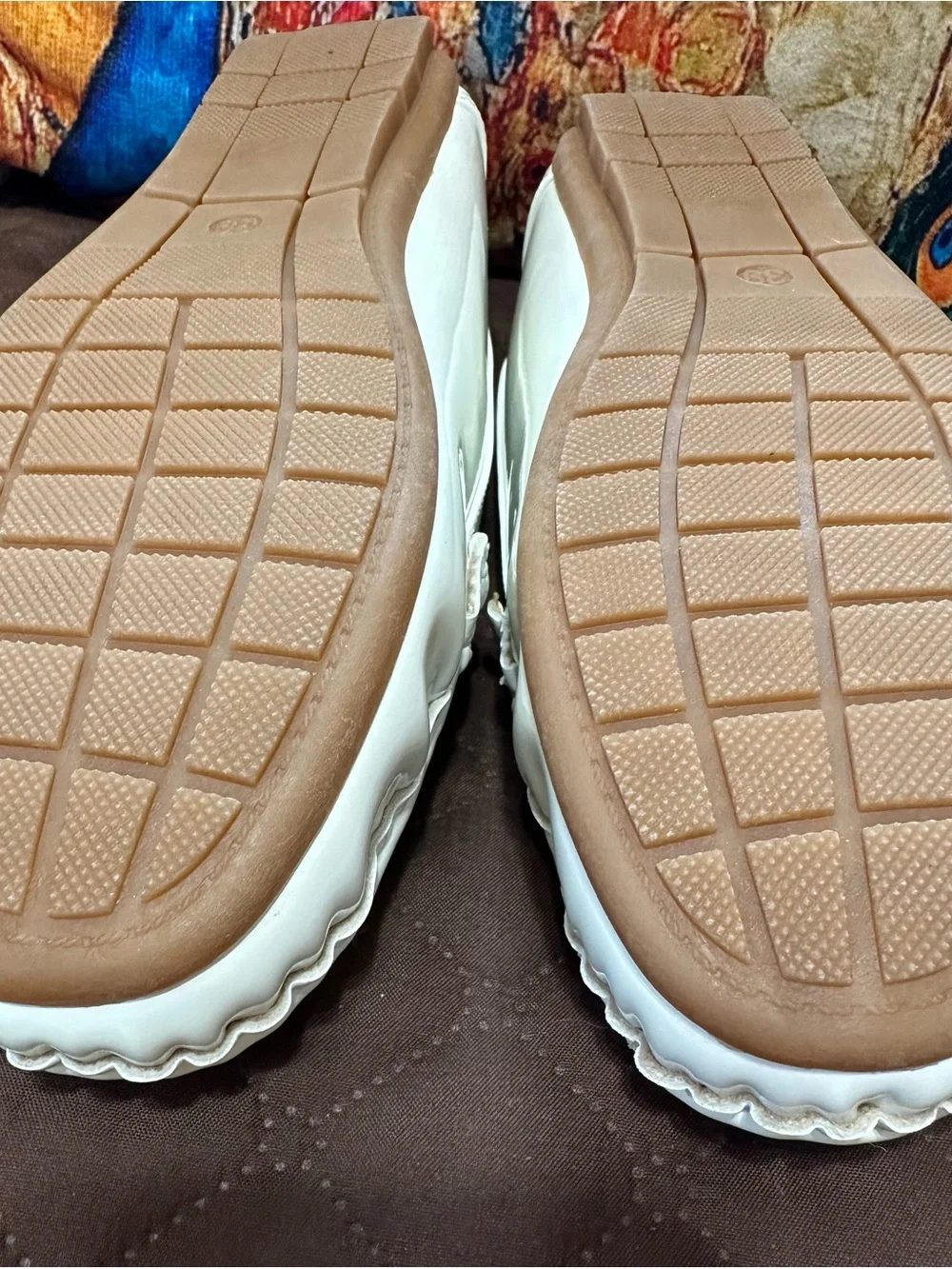 Patent White Women's Penny Loafers - Brand Not Visible